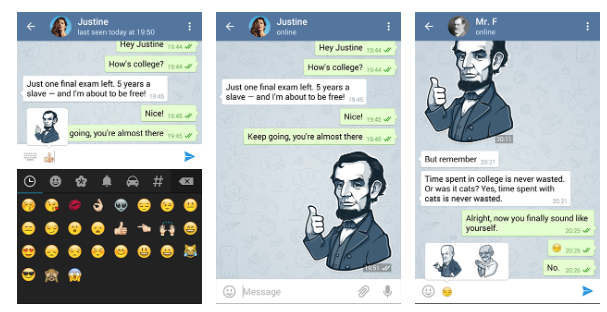 Telegram贴纸做得好