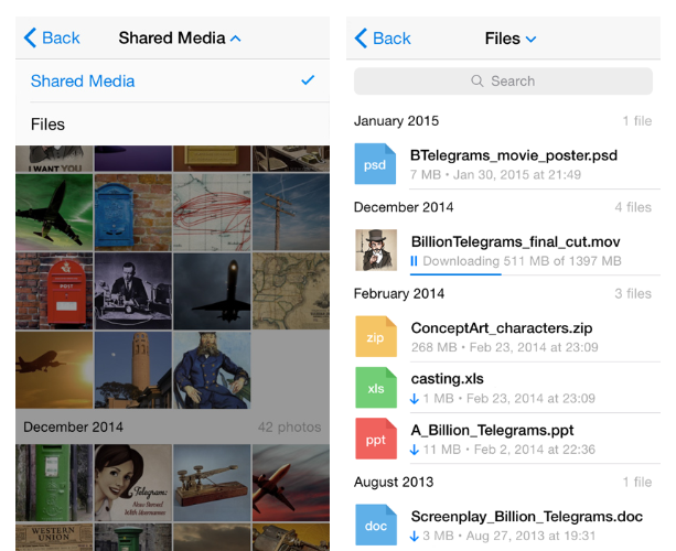 Telegram共享文件和快速静音设置方法