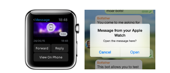 Apple Watch支持Telegram功能！(图2)