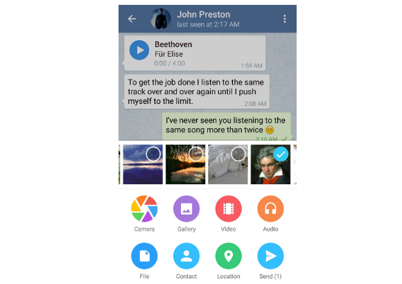 新版 Telegram应用内媒体播放和聊天搜索功能！(图2)