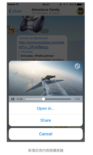 Telegram聊天Android版本进行的大规模重新设计。(图2) Telegram聊天Android版本进行的大规模重新设计。(图2)