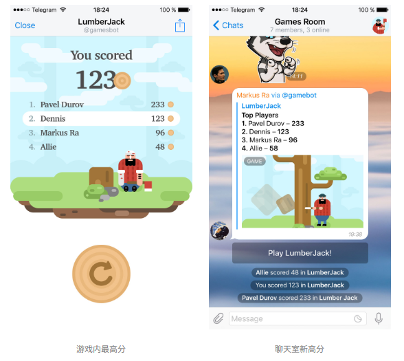 Telegram 上推出一个由机器人驱动的游戏平台(图4) Telegram 上推出一个由机器人驱动的游戏平台(图4)