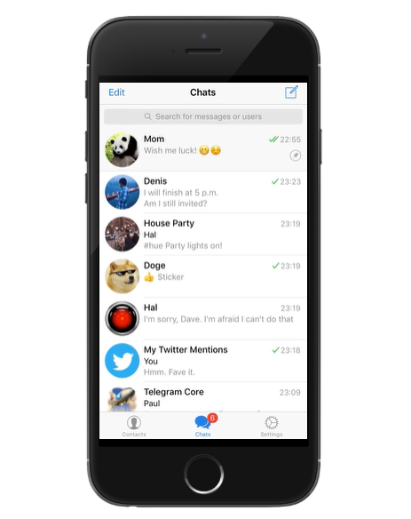 Telegram更新置顶聊天和 IFTTT 集成功能!(图2) Telegram更新置顶聊天和 IFTTT 集成功能!(图2)
