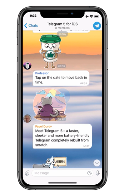 Telegram 5.0正式面向所有 iOS 用户上线 !(图2) Telegram 5.0正式面向所有 iOS 用户上线 !(图2)