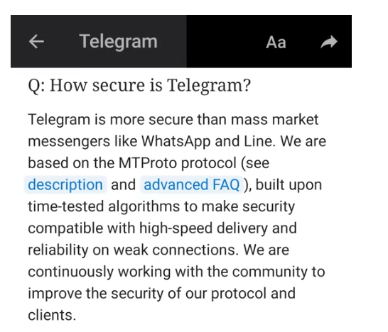 Telegram全面保护您的隐私,新增了限制谁可以转发您的消息的功能。(图5) Telegram全面保护您的隐私,新增了限制谁可以转发您的消息的功能。(图5)