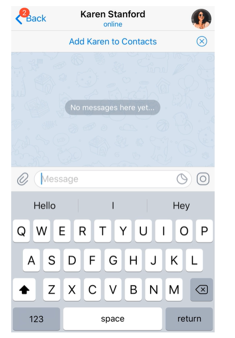 简化了在 Telegram 上交换联系信息的操作(图6)