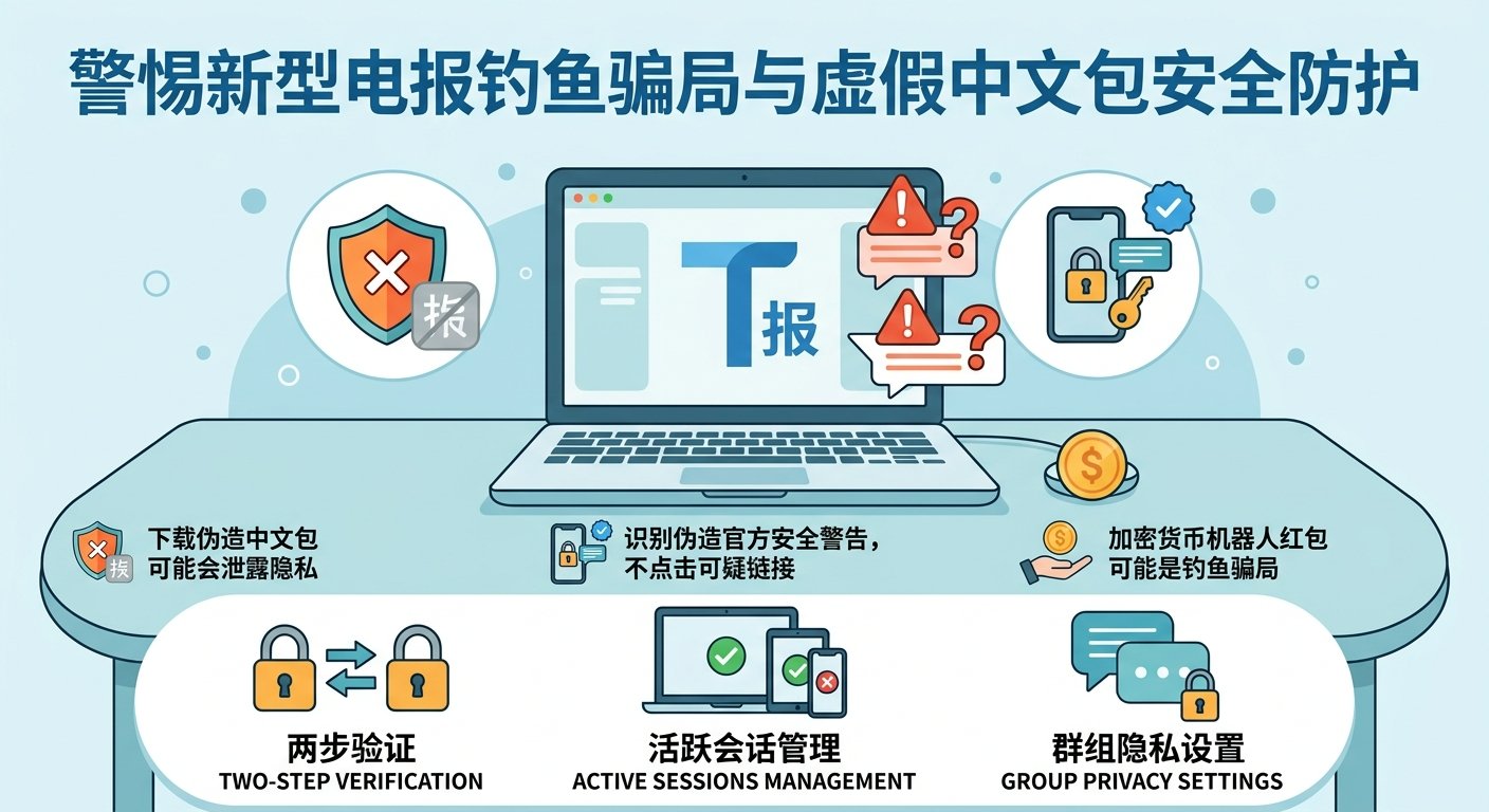 警惕新型 Telegram 钓鱼骗局与虚假中文包文章封面图